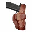 Leather Holster, Manufacturer : Falco Holsters (Slovakia), Type : 2in1 - IWB + OWB, Model : AM02-2331, Hand : Left, Color : Brown