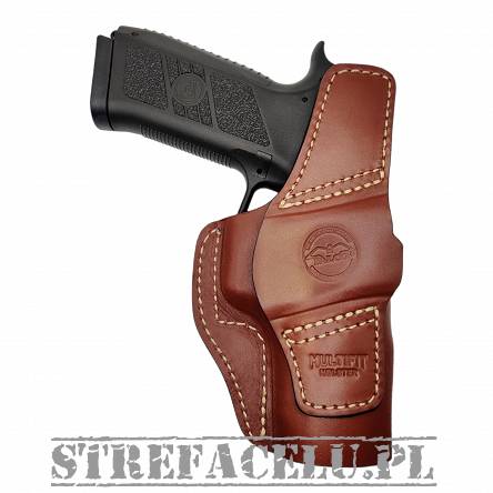 Leather Holster, Manufacturer : Falco Holsters (Slovakia), Type : 2in1 - IWB + OWB, Model : AM02-2331, Hand : Left, Color : Brown