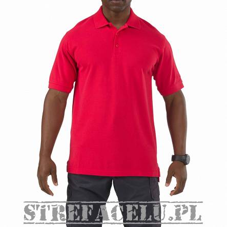 Men's Polo, Manufacturer : 5.11, Model : Professional Short Sleeve Polo, Color : Range Red