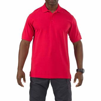 Men's Polo, Manufacturer : 5.11, Model : Professional Short Sleeve Polo, Color : Range Red