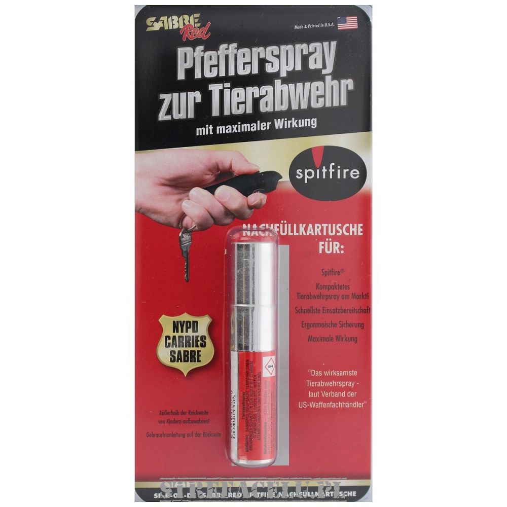 Pepper spray cartridge OC Sabre Red SpitFire 4.5g TargetZone
