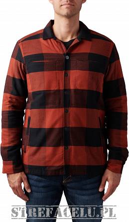Men's Shirt, Manufacturer : 5.11, Model : Seth Shirt Jacket, Color : Ox Blood Plaid