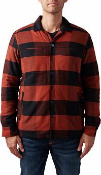 Men's Shirt, Manufacturer : 5.11, Model : Seth Shirt Jacket, Color : Ox Blood Plaid
