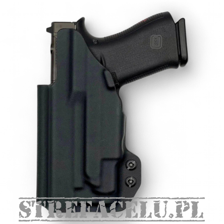 Kabura wewnętrzna prawa do pistoletu Glock 43X w/Olight Valkyrie PL Mini 3, RH IWB kydex, kolor: czarny