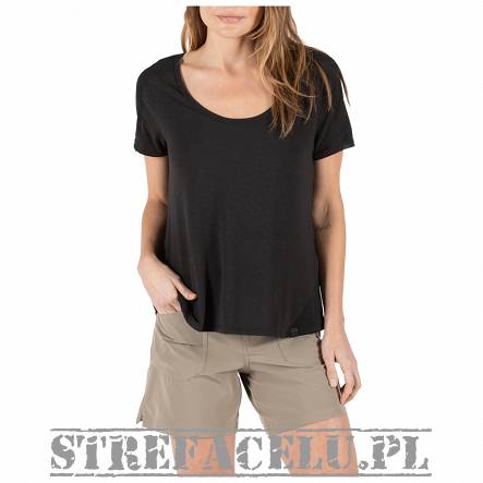 Women's T-shirt 5.11 RILEY S/S TOP kolor: BLACK