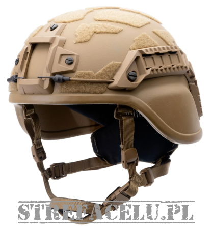 MICH Ballistic Helmet with ARC rails and NVGM - size M Coyote - Protection Group DK - 437B - MICH-Coyote-M