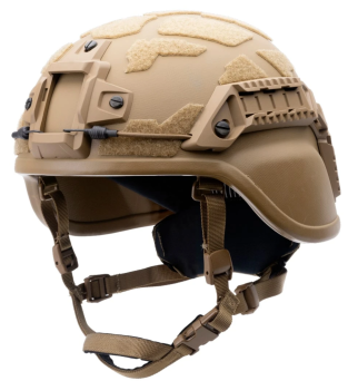 MICH Ballistic Helmet with ARC rails and NVGM - size M Coyote - Protection Group DK - 437B - MICH-Coyote-M