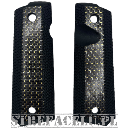 Bul Armory Grip for 1911 FS Real Carbon Gold Inlay