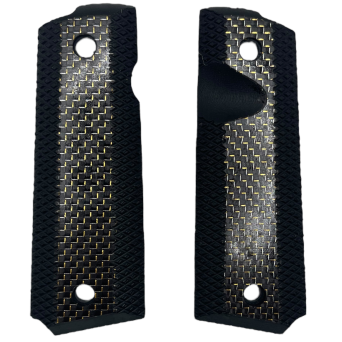 Bul Armory Grip for 1911 FS Real Carbon Gold Inlay
