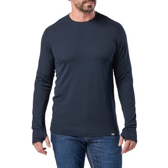 Men's Shirt, Manufacturer : 5.11, Model : Tropos Long Sleeve Baselayer Top, Color : Dark Navy