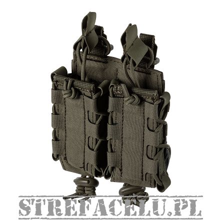 Pouch for 2 Pistol Magazines, Manufacturer : 5.11, Model : Flex Double Pistol Mag Multi Pouch, Color : Ranger Green