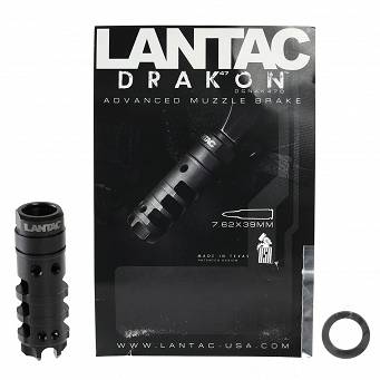 Compensator Lantac Drakon AK 7.62x39 thread 14x1 LH - DGNAK47B
