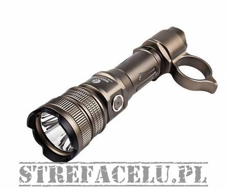 Brinyte Tactical Flashlight, Model : PT18pro Oathkeeper, Power : 2000 Lumen, Color : Sand