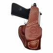 Leather Holster, Manufacturer : Falco Holsters (Slovakia), Type : 2in1 - IWB + OWB, Model : AM02-2328, Hand : Left, Color : Brown