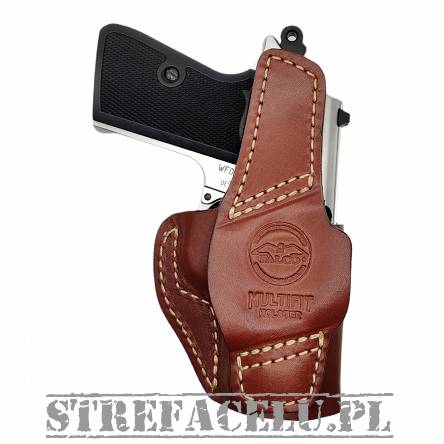 Leather Holster, Manufacturer : Falco Holsters (Slovakia), Type : 2in1 - IWB + OWB, Model : AM02-2328, Hand : Left, Color : Brown