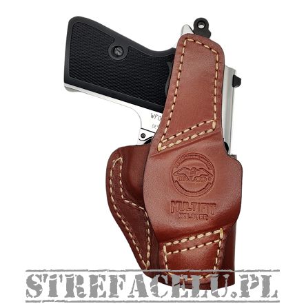 Leather Holster, Manufacturer : Falco Holsters (Slovakia), Type : 2in1 - IWB + OWB, Model : AM02-2328, Hand : Left, Color : Brown