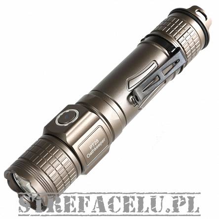 Brinyte Tactical Flashlight, Model : PT28 Oathkeeper, Power : 1600 Lumen, Color : Sand