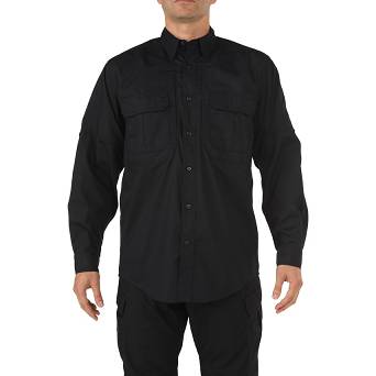 Men's Shirt, Manufacturer : 5.11, Model : Taclite Pro Long Sleeve Shirt, Color : Black