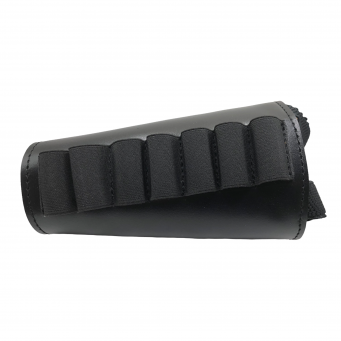 Leather Stock Pouch, Compatibility : Shotguns, Manufacturer : Kajman (Poland), Color : Black