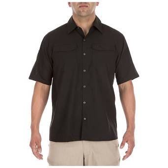 Men's Shirt, Manufacturer : 5.11, Model : Freedom Flex Short Sleeve Shirt, Color : Black