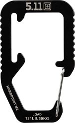 Carabiner, Manufacturer : 5.11, Model : Hardpoint M2 Carabiner, Color : Black