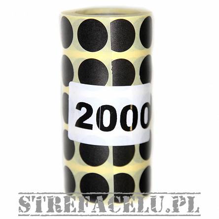 Sticker to cover the hit , fi16mm , black - 2000 pieces