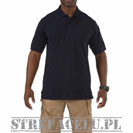 Men's Polo, Manufacturer : 5.11, Model : Professional Short Sleeve Polo, Color : Dark Navy