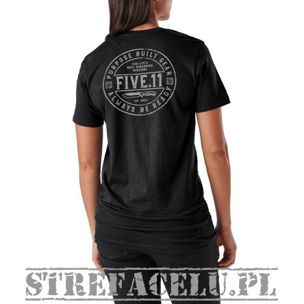 Women's T-shirt, Manufacturer  5.11 WM CAMP KNIFE SS TEE, color: BLACK