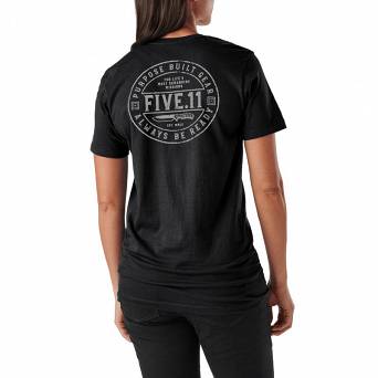 Women's T-shirt, Manufacturer  5.11 WM CAMP KNIFE SS TEE, color: BLACK