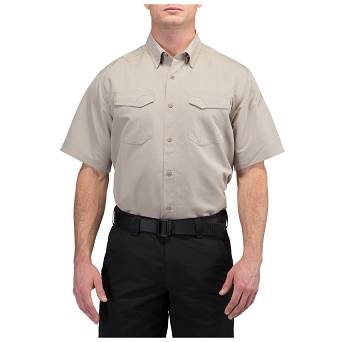 Men's Shirt, Manufacturer : 5.11, Model : Fast-Tac Short Sleeve Shirt, Color : Khaki