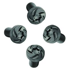 Grip Screw Black Spiral set (4 pcs) #10116