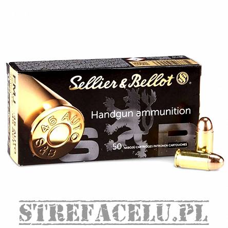 FMJ ammunition 14.90G S&B 45 AUTO // .45 ACP