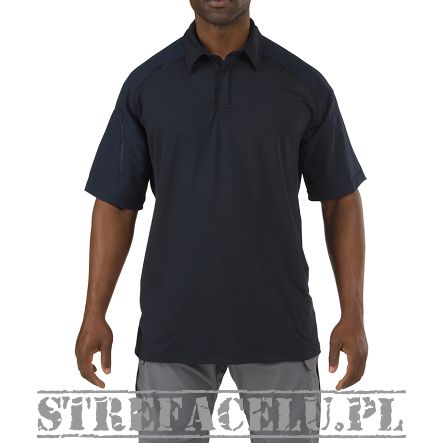 Men's Polo, Manufacturer : 5.11, Model : Rapid Performance Short Sleeve Polo, Color : Dark Navy