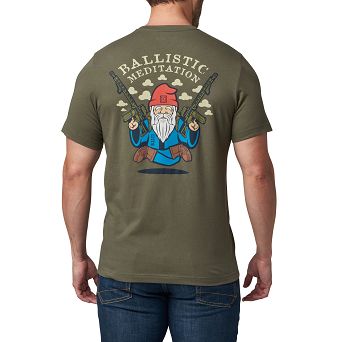 Men's T-shirt, Manufacturer : 5.11, Model : Ballistic Meditation Tee, Color : Ranger Green