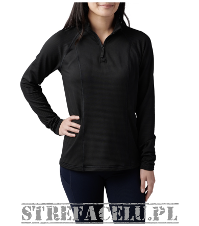 Women's Sweatshirt, Manufacturer : 5.11, Model : Womens Stratos 1/4 Zip, Color : Black