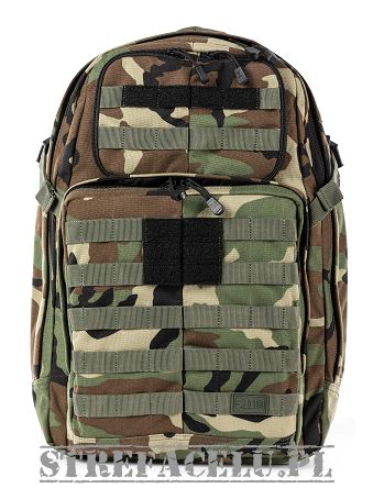 Backpack, Manufacturer : 5.11, Model : RUSH24 2.0, Color : Woodland Camo