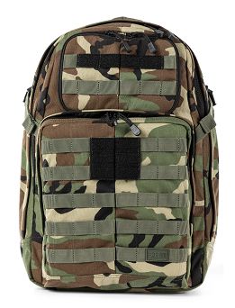 Backpack, Manufacturer : 5.11, Model : RUSH24 2.0, Color : Woodland Camo