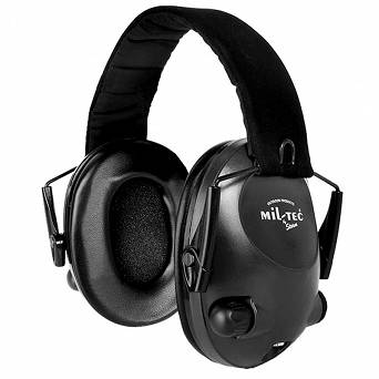 Electronic Ear Defenders Mil-Tec Plus - Black