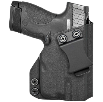 IWB Holster, Compatibility : Smith&Wesson M&P Shield with TLR-6, Manufacturer : Concealment Express, Material : Kydex, Color : Black