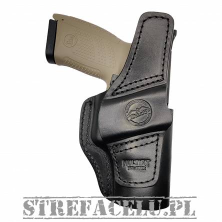 Leather Holster, Manufacturer : Falco Holsters (Slovakia), Type : 2in1 - IWB + OWB, Model : AM02-2330, Hand : Left, Color : Black