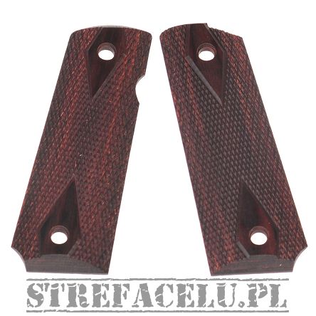 BUL 1911 Checkered Diamond Red grips FS #30102