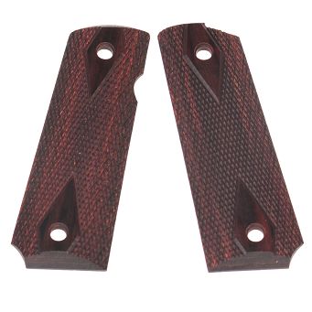 BUL 1911 Checkered Diamond Red grips FS #30102