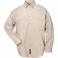 Men's Shirt, Manufacturer : 5.11, Model : Long Sleeve Tactical Shirt, Color : Khaki