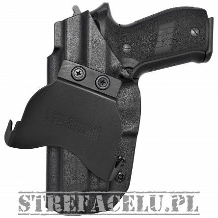 OWB Holster, Compatibility : Sig P226 with rail, Manufacturer : Concealment Express, Material : Kydex, Color : Black