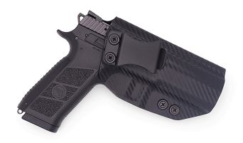 IWB Holster, Compatibility : CZ P-07, Manufacturer : Concealment Express, Material : Kydex, For Persons : Right Handed, Finish : Carbon