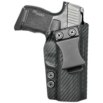 IWB Holster, Compatibility : Sig P365XL, Manufacturer : Concealment Express, Material : Kydex, For Persons : Right Handed, Finish : Carbon