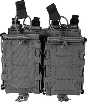 Flex Double Multi-Caliber Mag Pouch, Manufacturer : 5.11, Color : Storm