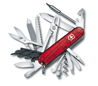 Victorinox CyberTool L, red transparent, celidor, 91mm