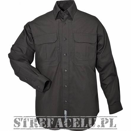Men's Shirt, Manufacturer : 5.11, Model : Long Sleeve Tactical Shirt, Color : Black