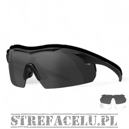 Okulary WileyX Vapor 2.5 Grey / Clear / 3501 Matte Black Frame